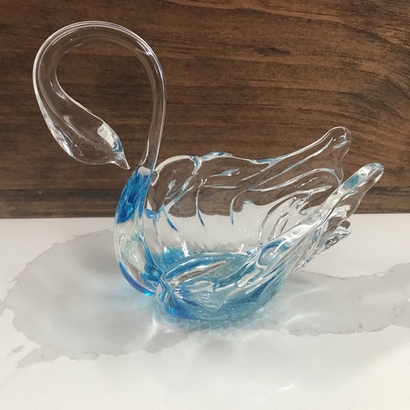 Other - ✨5/$20✨ Decorative Glass Swan Dish